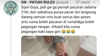 Pegangan tangan sudah biasa. Foto: X/martabakismissu