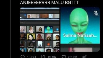 Akan dikenal selamanya sebagai si alien. Foto: X/martabakismissu