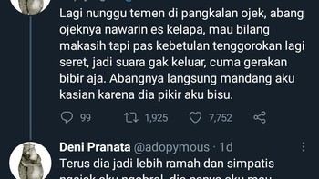 Begini jadinya kalau jadi orang nggak enakan. Foto: X/martabakismissu