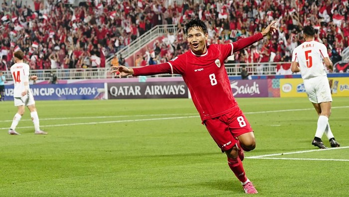Gasak Yordania 4-1, Indonesia Lolos ke Prempatfinal Piala Asia U-23