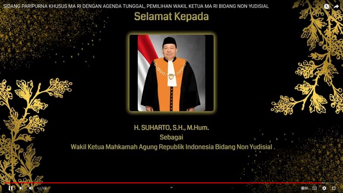 Hakim Agung, Suharto.
