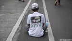 Massa Demo Masih Bertahan di Patung Kuda