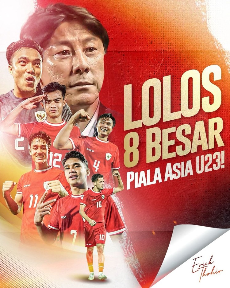 Meme Indonesia Lolos Perempat Final Piala Asia U-23 2024