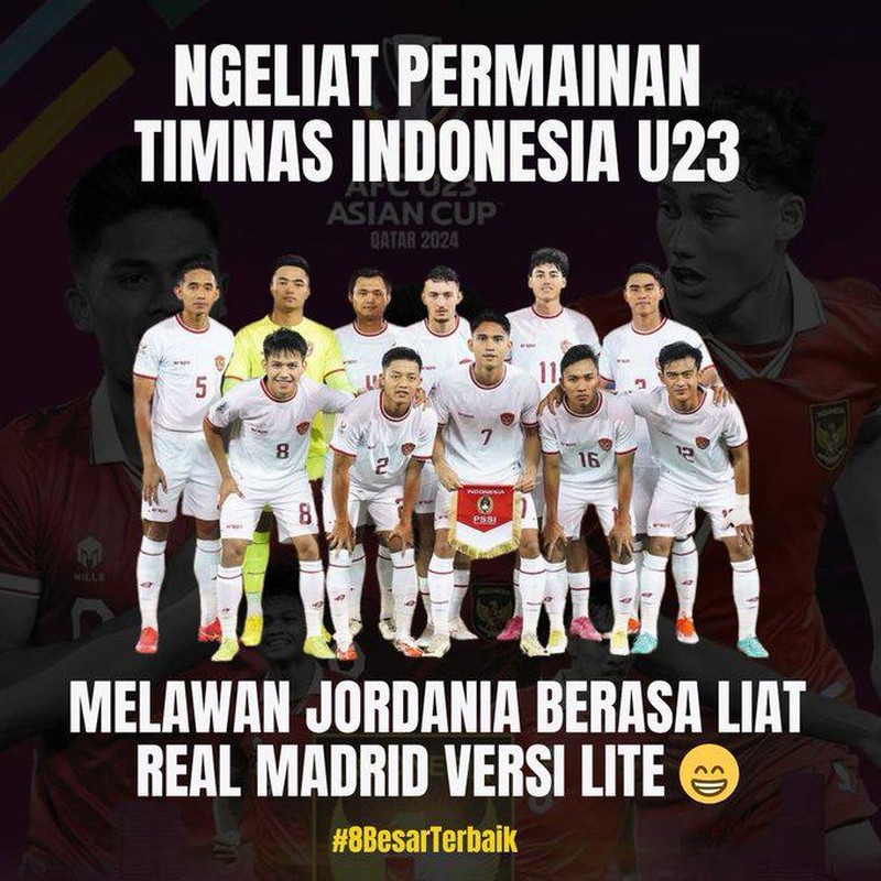 Meme Indonesia Lolos Perempat Final Piala Asia U-23 2024