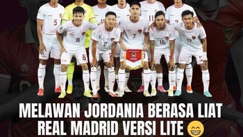 Katanya nonton timnas semalam serasa nonton Real Madrid. Siapa yang setuju nih? Foto: Twitter