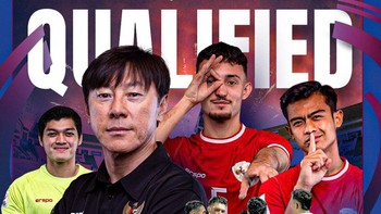 Poster resmi dari AFC. Indonesia lolos ke babak perempatfinal Piala Asia U-23 2024 usai mengalahkan Yordania 4-1. Foto: Twitter