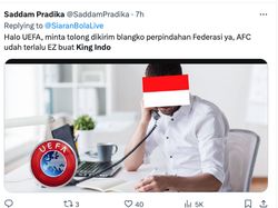 Meme Timnas Kalahkan Yordania, King Indo Menyala Siap Lawan Tim Eropa