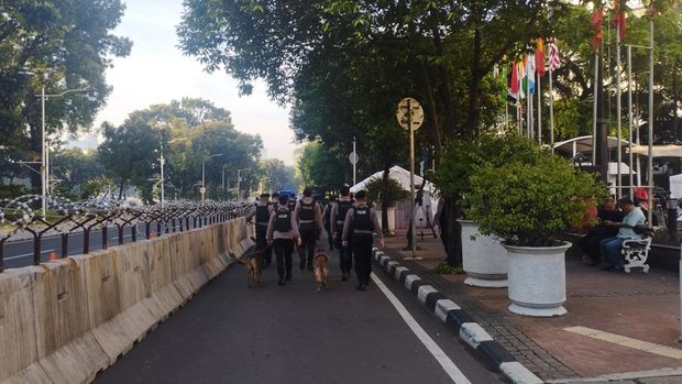 Pengamanan di sekitar Gedung MK
