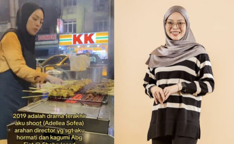 Pensiun dari Sinetron, Artis Ini Sekarang Jualan Sate Kaki Lima