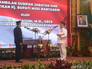 Pj Bupati Muba Resmi Dilantik, Agus Fatoni Berpesan Lanjutkan Program Pemda
