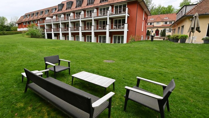 A general view of the Swiss national team hotel 