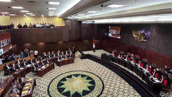 Sidang pembacaan putusan sengketa Pilpres 2024 di Mahkamah Konstitusi (MK), Senin (22/4/2024).