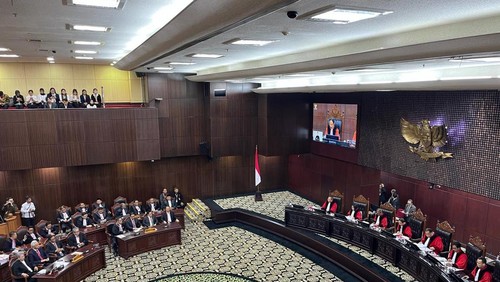 Sidang Pengucapan Putusan Sengketa Pilpres 2024 di MK (Anggi/detikcom)