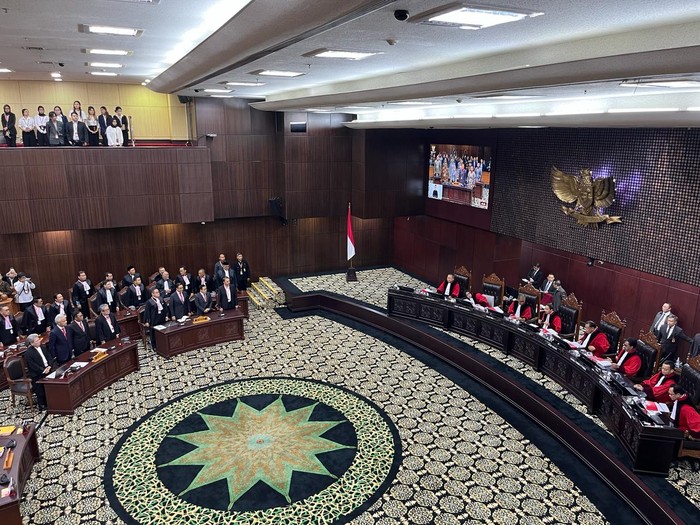 Sidang Pengucapan Putusan Sengketa Pilpres 2024 di MK (Anggi/detikcom)