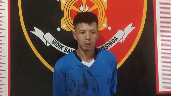 Tampang Yasin, tersangka yang setahun memperkosa anak tiri hingga hamil 6 bulan.
