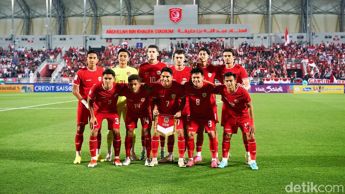 Timnas Indonesia U-23 akan melawan Korea Selatan di perempatfinal Piala Asia U-23 2024. (Foto: Jalu Pamuncar/detikSport)
