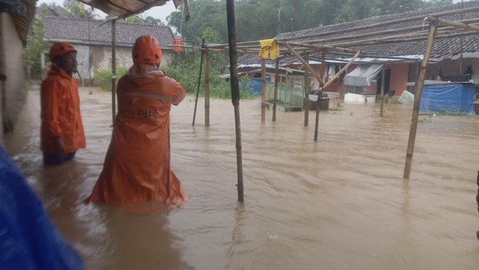 Banjir di Kota Sukabumi, Selasa (23/4/2024).