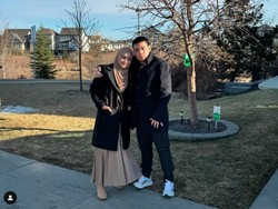 7 Foto Cindy Fatikasari Pindah ke Kanada, Nikmati Jalan Pagi Bareng Keluarga