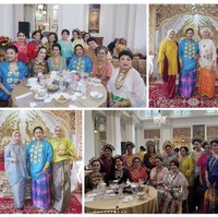 “Jkt, 16 April 2024. Acara Halal Bihalal “Himpunan Ratna Busana” dan Temu Wicara yg mengangkat wastra dan budaya Sulawesi Selatan,” tulis Titiek di Instagram, Selasa (23/4/2024), sebagai keterangan foto momen tersebut. (Foto: Instagram/@titieksoeharto)