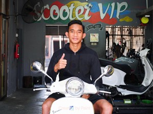 Spesifikasi Motor Vespa Bek Andalan Timnas Rizky Ridho