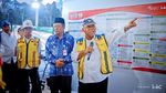 Momen Pak Bas Tinjau Proyek Pembangunan Tol Bayung Lencir-Lempino