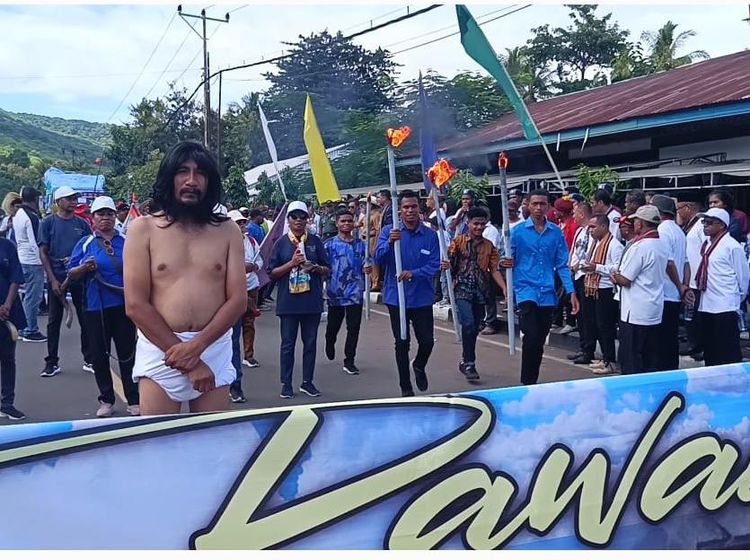 Momen Perayaan Paskah Nasional GAMKI di Alor NTT
