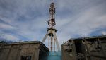Penampakan Menara TV Runtuh di Kharkiv Usai Serangan Rudal Rusia
