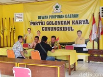 Maju Pilkada Gunungkidul, Bupati-Wabup Petahana Mendaftar ke Golkar