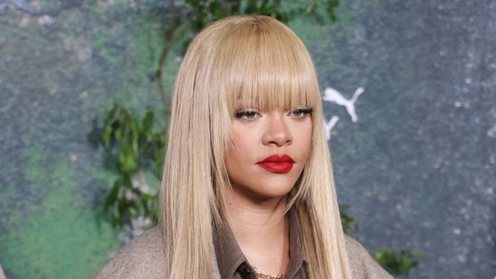 LONDON, ENGLAND - APRIL 17: Rihanna attends the FENTY x PUMA Creeper Phatty Earth Tone Launch Party at Tobacco Dock on April 17, 2024 in London, England. (Photo by Neil Mockford/WireImage) (Photo by Neil Mockford/WireImage)