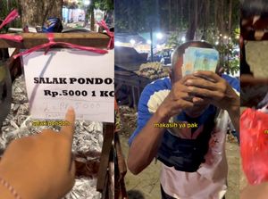 Haru! TikToker ini Beli Salak Rp 2 Juta Demi Bantu Pedagang Lansia