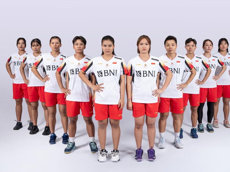 Foto: Tim Indonesia di Thomas-Uber Cup 2024