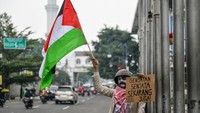 Aks ini sebagai salah satu bentuk solidaritas seniman Kota Bandung untuk Palestina.