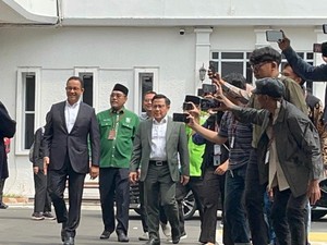 Anies-Cak Imin Hadiri Penetapan Prabowo Jadi Presiden Terpilih di KPU