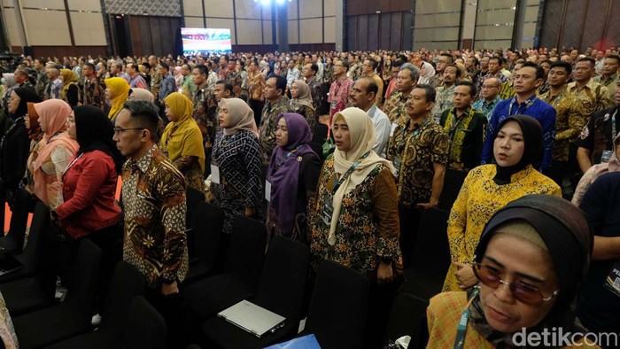 Rapat Kerja Kesehatan Nasional (Rakerkesnas) disambut antusias para peserta. Begini potretnya.