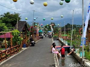 Tempat Berjemur Warga Saat Pandemi Disulap Jadi Obwis Ciamik di Kuningan