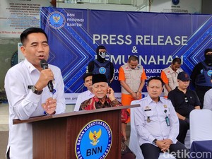 BNN Banten Tangkap Sindikat Sabu Internasional Dikendalikan dari Malaysia