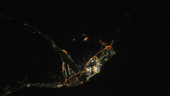 Sochi, Russia selama Olimipade musim dingin 2014. Foto: NASA & ISS via @timecaptales