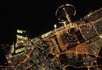 Foto satelit malam hari
