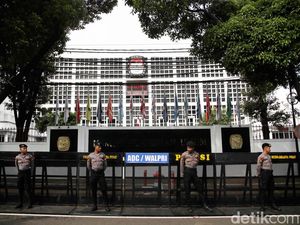 Jelang Penetapan Presiden Terpilih, KPU Dijaga Ketat
