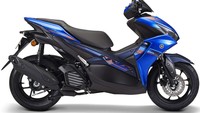 Yamaha Aerox 155 versi 2024 ini hadir dengan beberapa pilihan warna. Untuk model standar ada pilihan warna biru serta perunggu. Kedua pilihan warna yang cerah itu punya aura sporty dan berjiwa muda. Foto: Dok. Yamaha