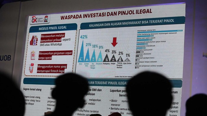 Halimatus Sadiyah, Deputi Direktur Pelaksanaan Edukasi Keuangan, Otoritas Jasa Keuangan (OJK) Vera Margaret, Head of Deposit and Wealth Management, UOB Indonesia Najeela Shihab, Psikolog, Pendidik, serta Pendiri Sekolah Cikal saat berdiskusi di Jakarta, Rabu (24/4/2024).