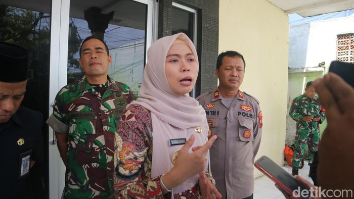 Bupati Demak Eistianah ditemui wartawan di aula Kecamatan Demak Kota, Rabu (24/2/2024).