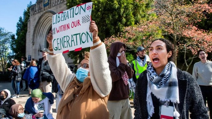 Penangkapan massal di kampus-kampus elit AS, protes menentang perang di Gaza meluas