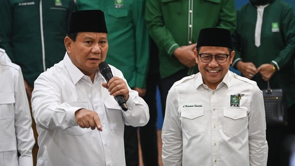 Potret Prabowo Temui Cak Imin di Markas PKB