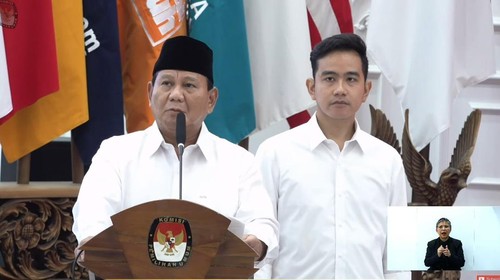 Prabowo dan Gibran di KPU (dok. KPU)