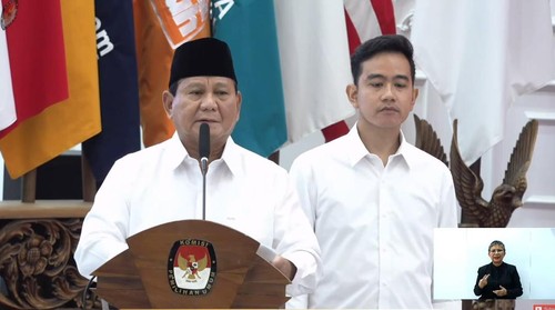 Prabowo dan Gibran di KPU (dok. KPU)