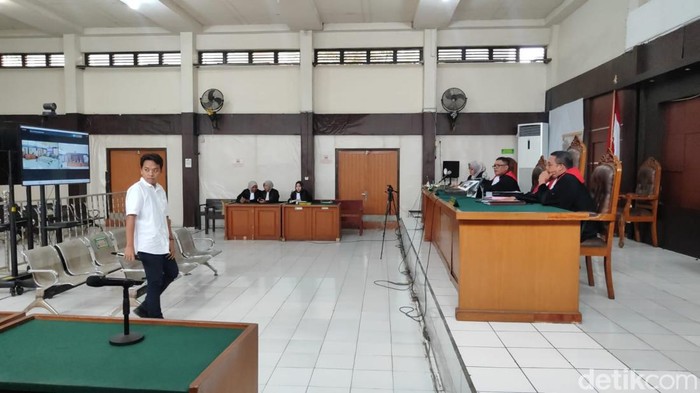 Sidang tuntutan terdakwa Andri Triyono oknum pegawai Bank plat merah di PN Palembang