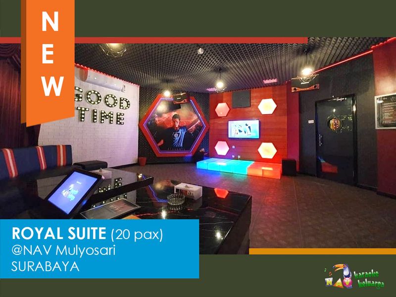 Tempat karaoke keluarga di Surabaya:  NAV Karaoke Keluarga.