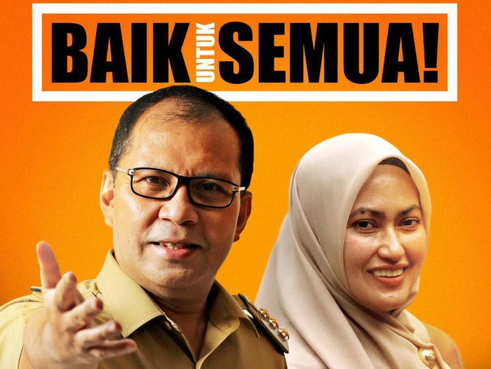 Flyer Wali Kota Makassar Moh Ramdhan Danny Pomanto dan Indah Putri Indriani. Dokumen Istimewa