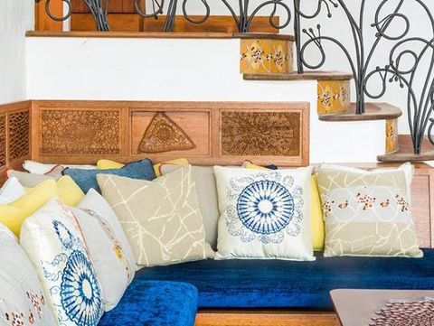 Inspirasi dekorasi di rumah bergaya mediterania.